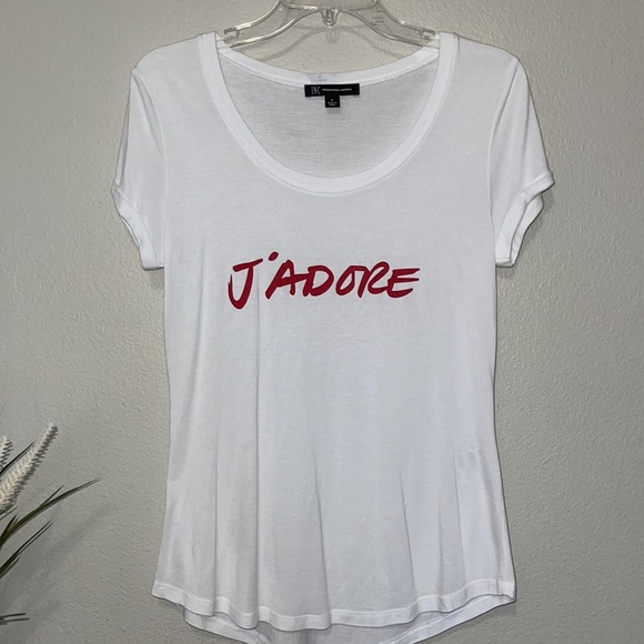 INC WHITE J’ADORE T-SHIRT - Picture 2 of 7